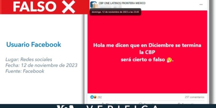 Falso que citas de inmigración de CBP One terminen en diciembre
