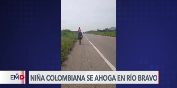 Menor colombo-venezolana muere ahogada al intentar cruzar el Río Bravo