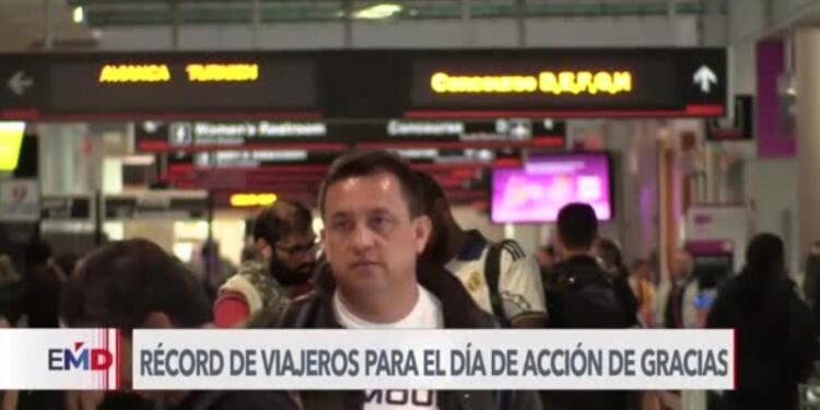 Millones de viajeros se desplazarán en EEUU por Acción de Gracias con posibles retrasos