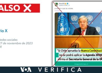 Es falso que el secretario general de la ONU dijo que si Chile aprueba una Nueva Constitución,  no podrá aplicar la Agenda 2030
