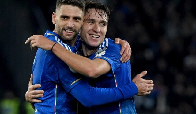 Federico Chiesa acercó a Italia a la Eurocopa tras goleada a Macedonia del Norte