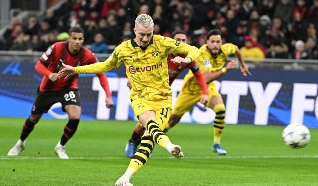 Borussia Dortmund se metió en octavos tras dejar en problemas al Milan