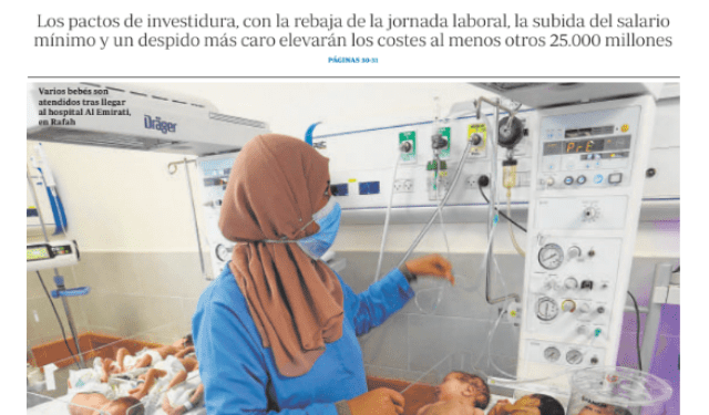 Portadas de la prensa internacional de este lunes 20 de noviembre de 2023