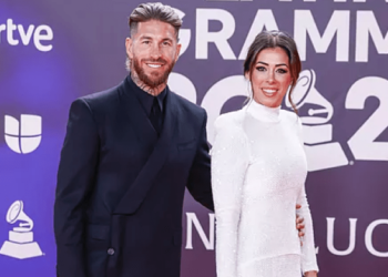 ¿Y Pilar Rubio? La misteriosa mujer con la que posó Sergio Ramos en la alfombra roja de los Latin Grammy