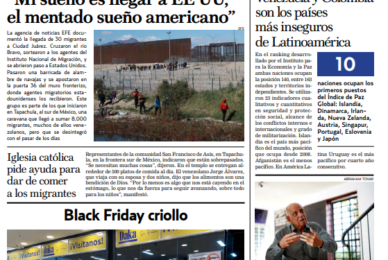 Portadas de este sábado 25 de noviembre de 2023