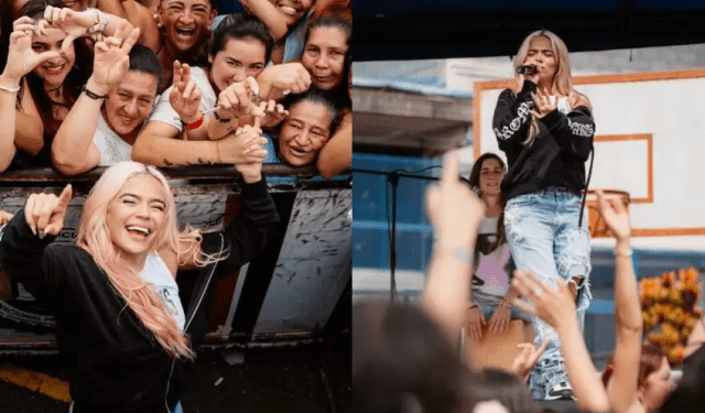 Karol G dio un concierto sorpresa a las reclusas de una cárcel colombiana