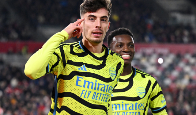 Cabezazo de Havertz puso al Arsenal como líder de la Premier League