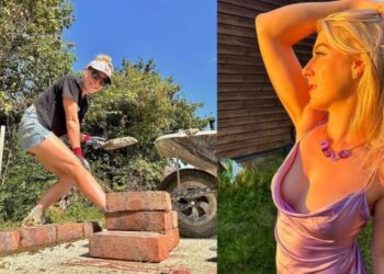 ¡Se puso duro el yeso!, la albañil que dejó su trabajo para ganar más de 20 mil dólares al mes en OnlyFans (FOTOS)