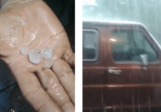 Granizo del tamaño de una “metra” cayó en Anzoátegui (Video)