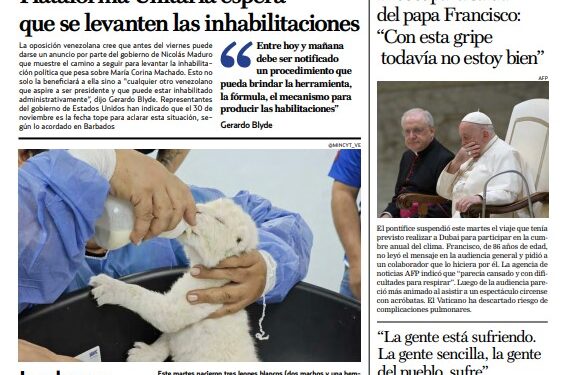 Portadas de este jueves 30 de noviembre de 2023