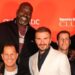 Show de celebridades en el GP de Las Vegas: el encuentro entre David Beckham y Shaquille O’Neil