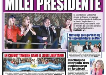 Así reseñó la prensa Argentina el triunfo de Javier Milei (Portadas)