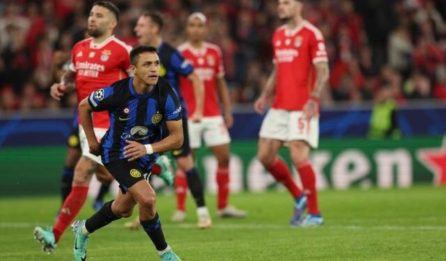 Benfica e Inter de Milán empataron en frenético encuentro de Champions