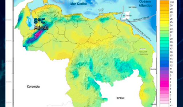 Inameh prevé poca nubosidad en gran parte del país, con lluvias moderadas en horas de la tarde este #18NOV