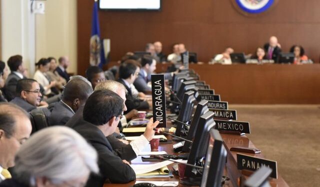 EEUU tilda la salida de Nicaragua de la OEA como “desesperación” para evadir la justicia