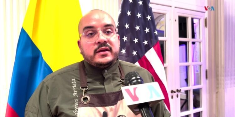 Andrews Arrieta, chef colombiano, busca mostrar todo lo que Colombia tiene para ofrecer