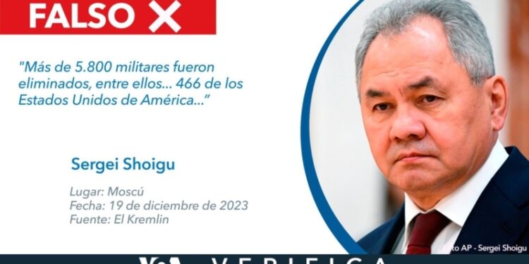 Es falso que murieron 466 estadounidenses en la guerra de Ucrania