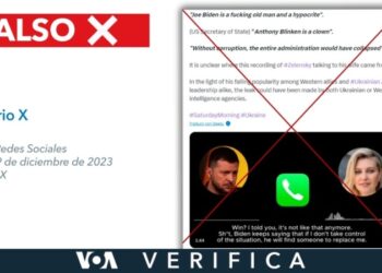 Verificado: Grabación de “llamada filtrada” entre Zelenskyy y su esposa no es real