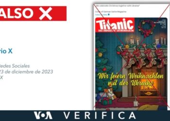 Este “especial de Navidad” de la revista Titanic no es oficial: se trata de un montaje