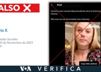 No, la actriz de cine para adultos Maya Kovalenko no aspira a la presidencia de Ucrania como se dice en X