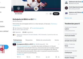 EEUU se pronuncia por órdenes de capturas en El Salvador