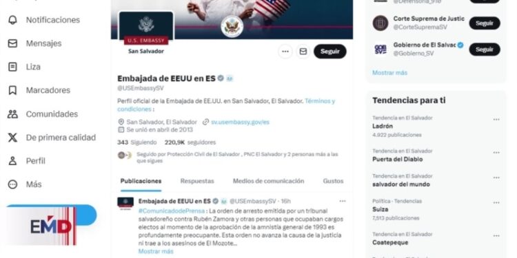 EEUU se pronuncia por órdenes de capturas en El Salvador