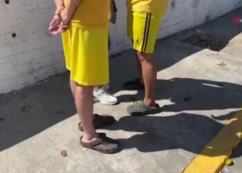 Primeros momentos tras la liberación de sindicalistas venezolanos