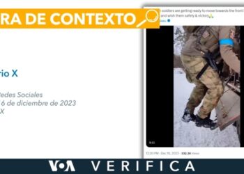 Este video no muestra a cadetes ucranianos yendo al campo de batalla