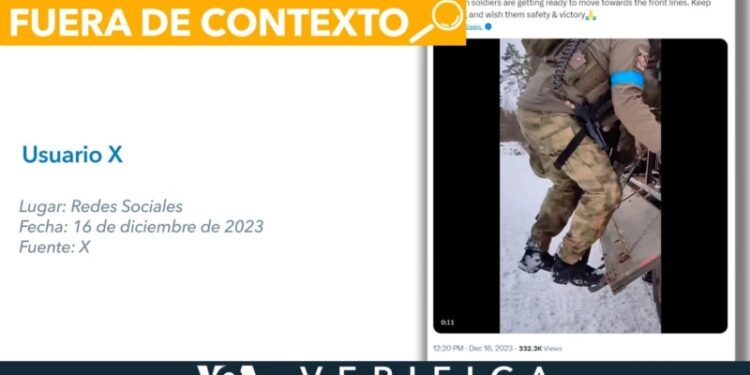 Este video no muestra a cadetes ucranianos yendo al campo de batalla