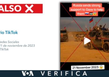 Rusia no desplegó fuerzas militares en Gaza como indican los videos falsos en TikTok