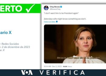 Olena Zelenska sí dijo “no quiero que Zelenskyy sea presidente otra vez”