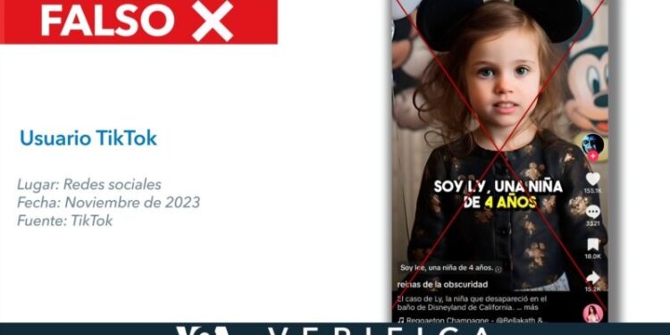 Es falso que una niña desapareció por túneles de Disney como se dice en TikTok