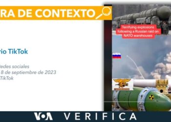 Este video no muestra el ataque ruso a una bodega de armas de la OTAN