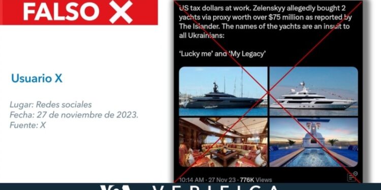 No, Zelenskyy no compró los yates Lucky Me y My Legacy: al 6 de diciembre, ambos siguen en venta