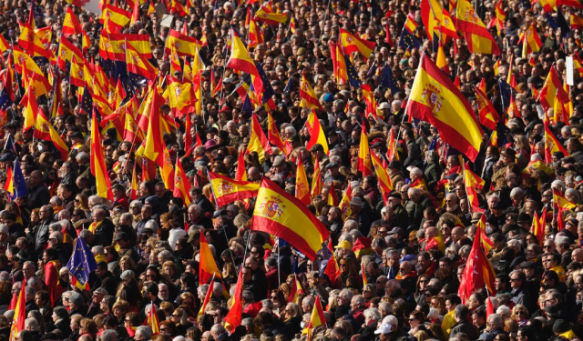 EN IMÁGENES: nueva manifestación en Madrid contra la Ley de Amnistía