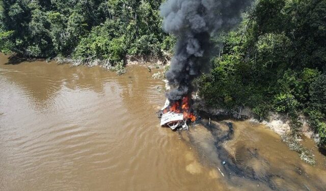 Autoridades de Colombia y Brasil asestaron duro golpe a la minería ilegal en la Amazonia