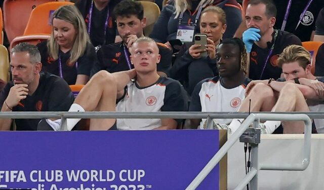 Haaland fue el blanco de fuertes críticas de las esposas de jugadores de Fluminense