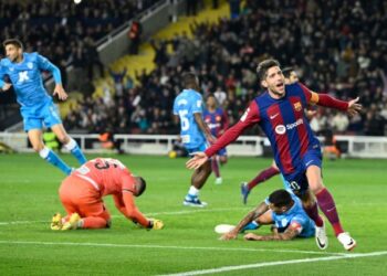 Barcelona respiró con una victoria sobre el Almería antes del parón liguero