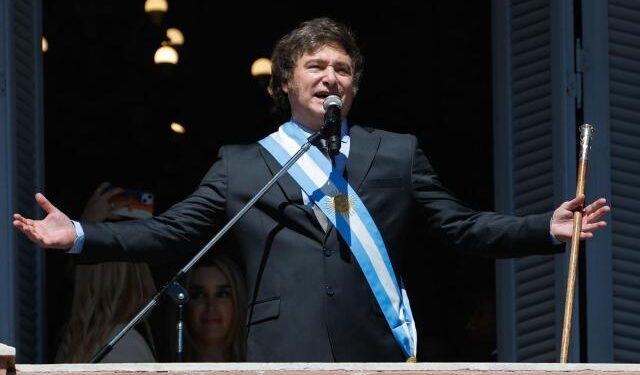 Javier Milei, desde el balcón de la Casa Rosada: “Es el fin de la noche populista”