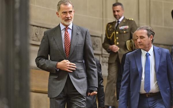 Felipe VI se reúne con Javier Milei en la Cancillería argentina
