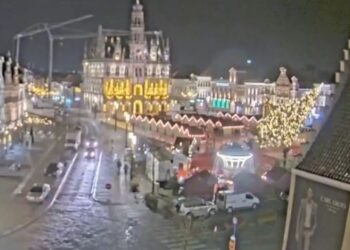 Tragedia en Bélgica: mujer murió tras caída de un árbol de Navidad gigante (Video)