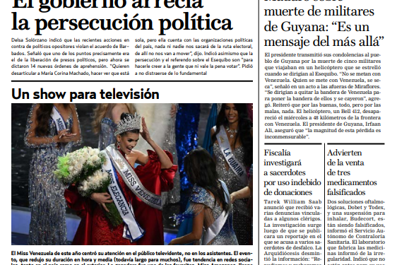 Portadas de este sábado 9 de diciembre de 2023