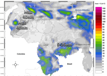 Inameh pronosticó ráfagas de viento y descargas eléctricas en algunas áreas de Venezuela este #13Dic