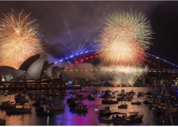 Con un maravilloso espectáculo de fuegos artificiales, Sídney recibió el Año Nuevo 2024 (VIDEO)