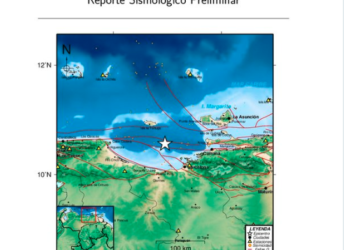 Funvisis confirma sismo de magnitud 3.3 al sureste de la Isla la Tortuga este #7Dic