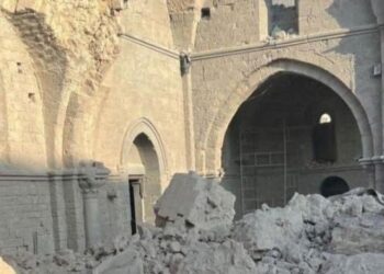 Bombardeos israelíes destruyen la Gran Mezquita de Gaza, su templo musulmán más antiguo