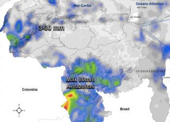 Inameh prevé nubosidad y lloviznas en algunos estados de Venezuela este #16Dic