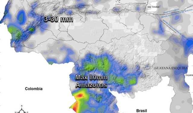 Inameh prevé nubosidad y lloviznas en algunos estados de Venezuela este #16Dic