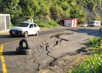 El chavismo “se puso las pilas” para reparar terrible tronera… solo porque se avecina la Vuelta ciclística al Táchira