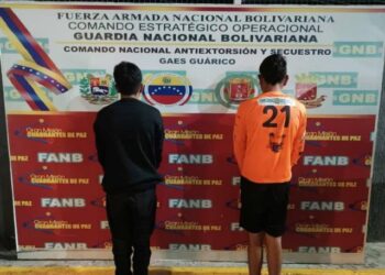 Capturan a dos integrantes del Tren del Llano cuando extorsionaban a un comerciante en Guárico